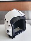 Plain White Hgu-33 Flight Helmet Movie Prop Pilot Naval Aviator Usn