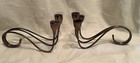 Vintage Sterling 950  wave  Candle Holders Candlesticks