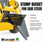Skid Steer Stump Bucket Attachment For Bobcat Skid Steer Quick Attach
