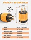 Nema L14-30p Male Plug 30a 125 250v Twist Lock 4 Prong Generator Locking Plug Ul