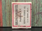 Vintage Matchbook Complete Unstruck Full Arlington Hotel New York Diamond Rare