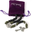 St Michael Paracord Rosary Rugged Beaded Cord Necklace Catholic Pardon Crucifix