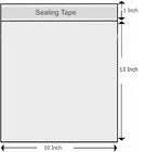 Delatanus 10x13 Inch Shirt Bags clear Cellophane 1 Count  pack Of 1   Clear 