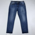 Silver Jeans Co  Avery Skinny Crop Blue Denim Women s Size W29xl24 Casual Pants