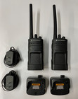 Motorola Rmv2080 Walkie Talkie  lot Of 2  Vhf 8-channel 2-way Radio  tested 