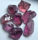 12 Ct Facet Rough Rhodolite Garnet Lot From Tanzania  Clarity Si Open Colours