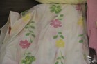 Pottery Barn Kids Floral Crib Bedding Set Pink Green Flower Nursery 3 Piece Set