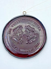 Vtg Westmoreland Amethyst Glass Wedding Day 3 Weeks After Suncatcher Ornament