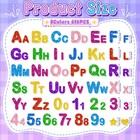 616 Pcs Glitter Foam Letter Stickers foam Alphabet Number Stickers 8 Colors