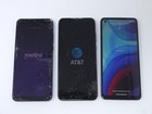Lot Of 3 Working Cracked Motorola Moto G Power   G Play 6 6  32gb Smartphones