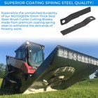 2pcs Skid Steer Brush Cutter Cutting Blades  For Use With Agt-rc72 exrc54 Black