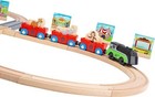 Battery Operated Motorized Light  Sound Engine Wooden Train Set Fit Thomas  Brio