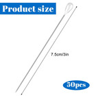 50pcs 3 Inch Pearl Head Pins White Teardrop Sewing Craft Corsage Pins