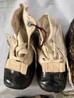 6 Pair   2 Individual Primitive Antique Victorian Children doll Leather Shoes