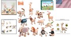 Safe And Colorful Bendable Wooden Animal Toys - Educational Play Set For Kids
