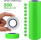 30 Rolls 15000 White Price Stickers  Super Sticky Label Tags  green 