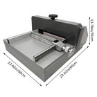 12 9  Electric Paper Cutter W  Manual Paper Feeding Book Trimmer Cutting Machine