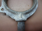Vintage Matched Pair Of No  1 Unbranded Galvanized Oarlocks For 2  Oars Rowing 
