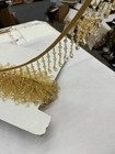 3    Beaded Trim Fringe -  Sold By The Yard Gold