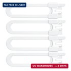 Baby Sliding Cabinet Locks - 4 Pack Adjustable U Shaped Child Safety Lock