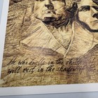 David Behrens Signed W scripture Founding Fathers Mount Rushmore Art Print