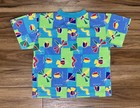 Vintage Youth Kids Fisher-price Multicolor Insect bugs T-shirt Size 4t Aop