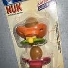 Gerber Nuk Orthodontic Pacifiers Size 3 Toddler 18m  2 Pack Rubber Latex Pink