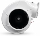 High Flow Blower Fan  320 Cfm 12 Volt  Flange Mount  Ignition Protected  Whit   