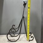 Vtg Wrought Iron Metal Easel 14    Display Stand Cookbook Art Plates Books Holder