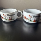 Vtg Pea Soup Andersen s Restaurant Handled Bowl Mug Cup Buellton Carlsbad Set 2