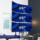 Vivo Triple Ultrawide Stacked Monitor Extra Tall Desk Mount  3 Screens Up To 49 