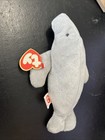 Ty Beanie Baby Manny The Manatee 3rd Gen 2nd Tush Authentic Near Mint