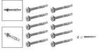 Durable 5 16  X 2-3 4  Wedge Anchors - 10 Pack Of Marine Grade Stainless Steel