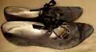 Eclectic Ferragamo Salvatore Boho Trashed Grandma Core Black Shoe Women Sz 9 2a