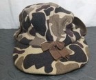 Vintage 80s Ll Bean Duck Camo Quilted Trapper Hunting Hat  m 