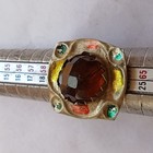 Rare Ancient Roman Ring With Red Stone Silver Antique Historical Jewelry