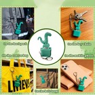 Lizard Button Keychain Sound Fidget Toy  Fun Keychain With Light Stress Relief