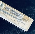 Vintage Signed Popowski Mexico Sterling Mixed Metals Inlay Tie Bar Clip 7 9 G