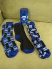 Bud Light Themed 3 Pack Of Black   Blue Socks With Reusable Can  Men s Size 6-13