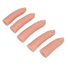 5pcs Silicone Finger Model High Simulation Bendable Joint Embedded Nail Art Wpd