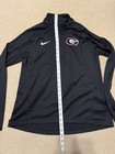 Nike Georgia Bulldogs Dri-fit Performance 1 4 Zip Pullover Jacket Large Black 