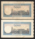 1944 Romania Lot Of 2 Banknotes - 5000 Lei