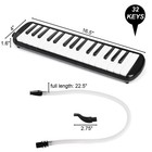 32 Key Melodica With Carrying Bag  Double Tubes Mouthpieces  Wipe Cloth  Air    