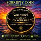     1 Year Sober Aa Chip     Alcoholics Anonymous Sobriety Coin Recovery Medallion