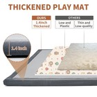 Extra Thick Baby Play Mat 60 x60  - Soft Foam Nursery Floor Rug For Infants