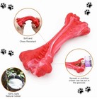 Pet Dogs Chew Toys For Chewers Natural Rubber Dog Toys Leg Bone Tough Squeaky