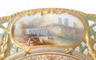 Fine Copeland Hand Painted Pierced Plate Featuring Four Views Of France C 1850