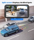 Auto-vox Solar Wireless Backup Camera 5  1080p Monitor  1 2pcs Rear View Cameras