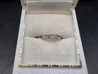 Sz 0 Vintage Sterling Silver Baby Heart Ring Estate 925