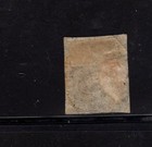 British Guiana 1863 1c Black Ship Colony Seal Thin Paper Used Sg 51 Sc 24